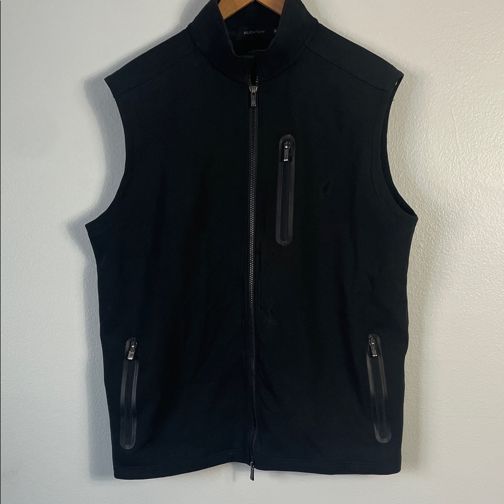 Bugatchi Men's Black‎ Soft Touch Nylon Vest Size M